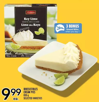 Metro Irresistibles cream pies offer