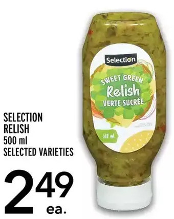 Metro Selection relish offer
