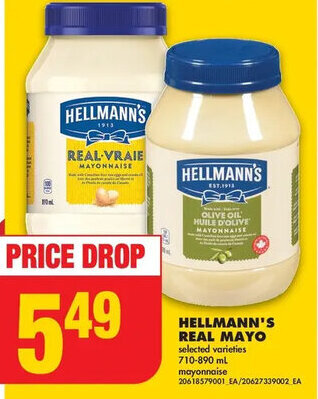 No Frills HELLMANN'S REAL MAYO offer