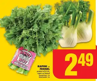 No Frills RAPINI or FENNEL offer
