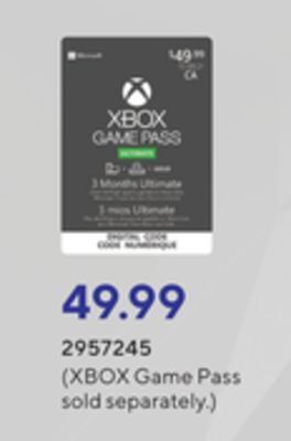 Staples 3 month xbox game pass ultimate offer