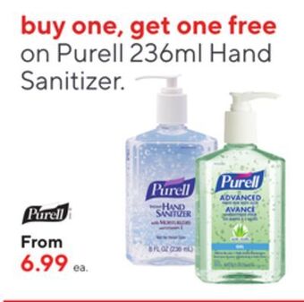 Staples Purell hand sanitizer offer