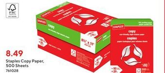 Staples Staples fsc-certified copy paper, 500 sheets offer