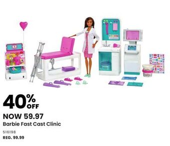 Toys R us Barbie fast cast clinic offer