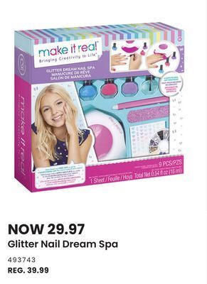 Toys R us Make it real glitter nail dream spa offer