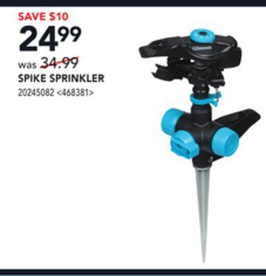 Lowe's Gilmour spike sprinkler offer