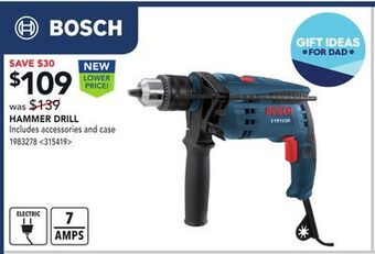 Lowe's Bosch hammer drill offer