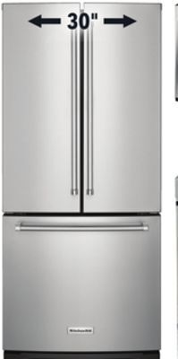 Lowe's Kitchenaid 20-cu.ft. refrigerator 30 offer
