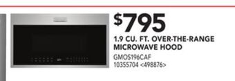 Lowe's Frigidaire gallery 1.9 cu. ft. over-the-range microwave hood offer