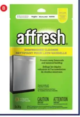 Lowe's Affresh 3-pack dishwasher cleaner tablets offer