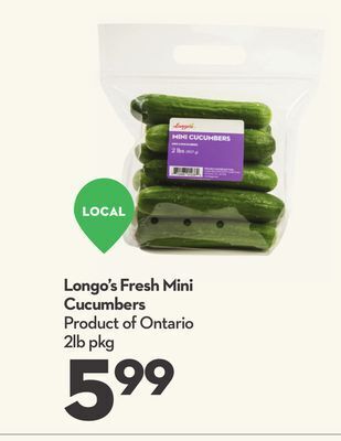 Longo's Longo's fresh mini cucumbers offer