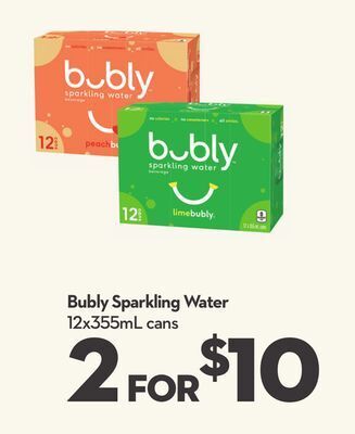 Longo's Bubly sparkling water offer