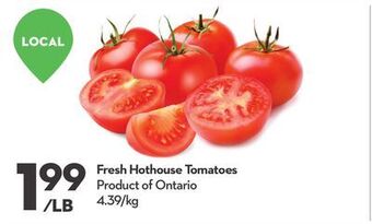 Longo's Fresh hothouse tomatoes offer