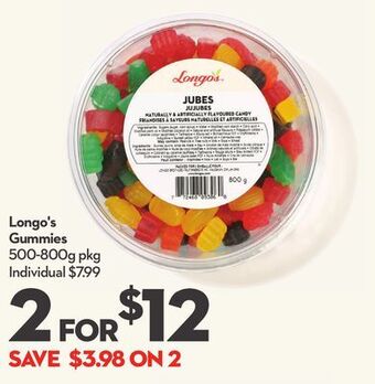 Longo's Longo's gummies offer