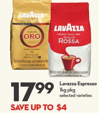 Longo's Lavazza espresso offer