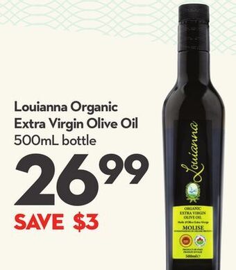Longo's Louianna organic extra virgin olive oil offer
