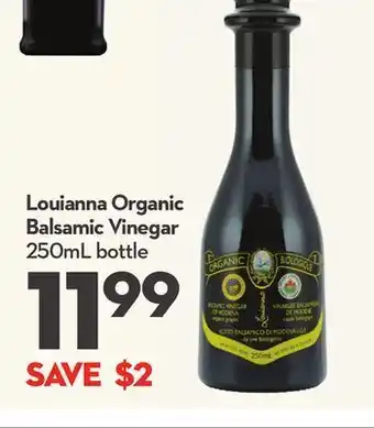 Longo's Louianna organic balsamic vinegar offer