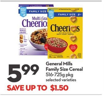 Longo's General mills family size cereal offer