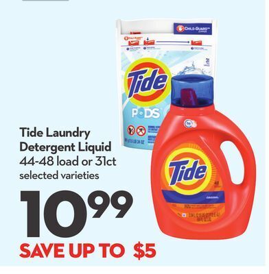 Longo's Tide laundry detergent liquid offer