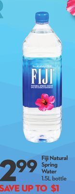 Longo's Fiji natural spring water offer