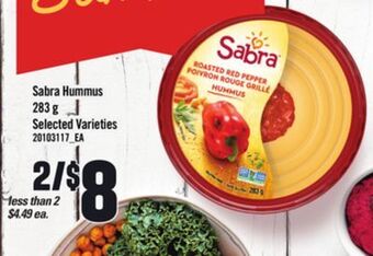 Loblaws Sabra hummus, 283 g offer