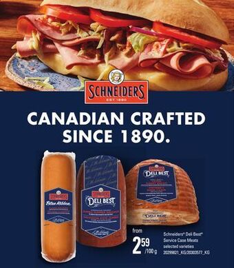 Loblaws Schneiders® deli best® service case meats offer