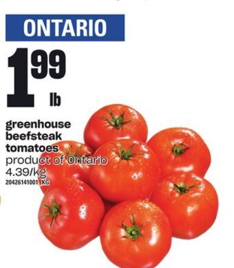 Loblaws Greenhouse beefsteak tomatoes offer