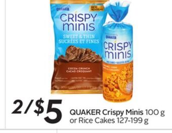 Sobeys Quaker crispy minis offer