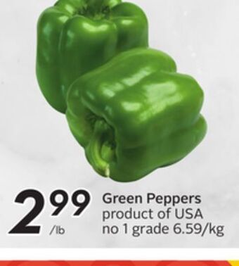 Sobeys Green peppers offer