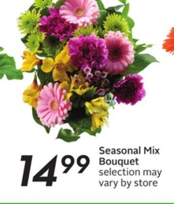 Sobeys Seasonal mix bouquet offer