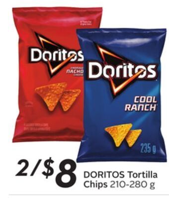Sobeys Doritos tortilla chips offer