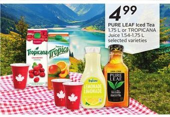 Sobeys Pure leaf iced tea offer