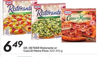 Sobeys Dr. oetker ristorante or casa di mama pizza offer