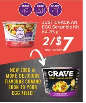 Sobeys Just crack an egg scramble kit offer