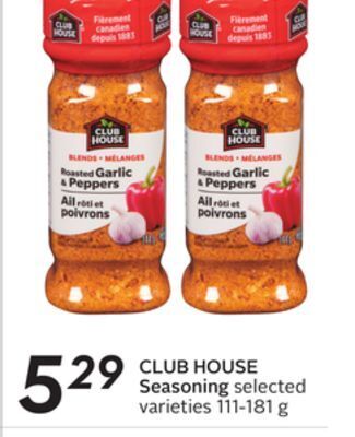 Sobeys Club house seasoning offer