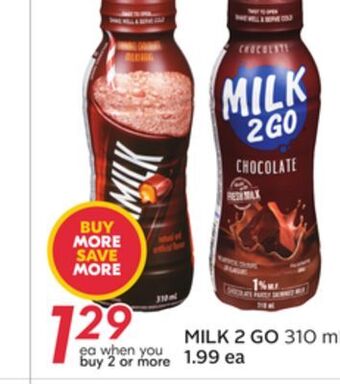 Sobeys Milk 2 go offer