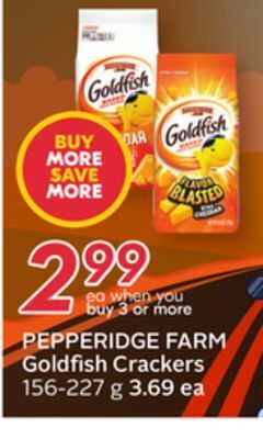 Sobeys Pepperidge farm goldfish crackers offer