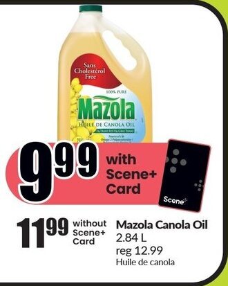 FreshCo Mazola Canola Oil 2.84 L offer