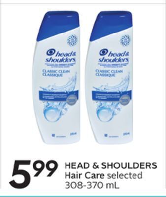 Sobeys Head & shoulders hair care offer