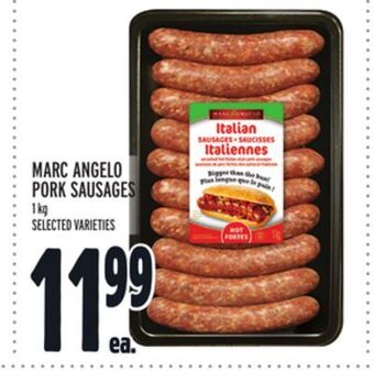 Metro Marc angelo pork sausages offer