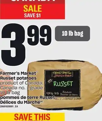 Independent Grocer Farmer's market™ russet potatoes, 10 lb bag offer