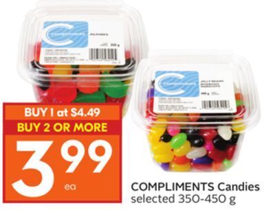 Foodland Compliments candies selected 350-450 g offer