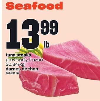 Independent Grocer Tuna steaks offer