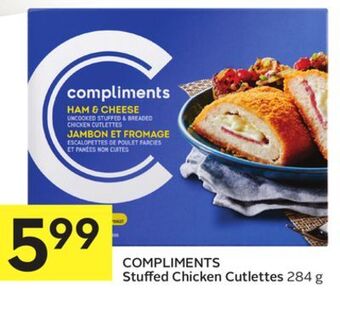 Foodland Compliments stuffed chicken cutlettes 284 g offer