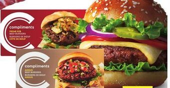 Foodland Compliments burgers selected varieties 851 g - 1.13 kg offer