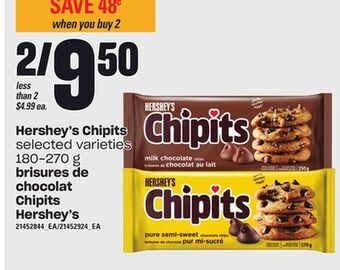 Independent Grocer Hershey's chipits, 180-270 g offer