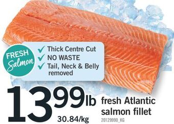 Fortinos Fresh atlantic salmon fillet offer