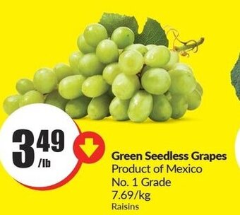 FreshCo Green Seedless Grapes offer