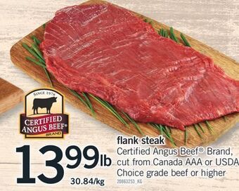 Fortinos Flank steak offer