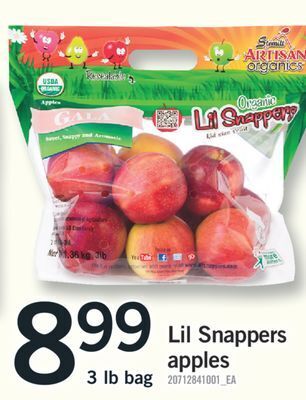 Fortinos Lil snappers apples, 3 lb bag offer
